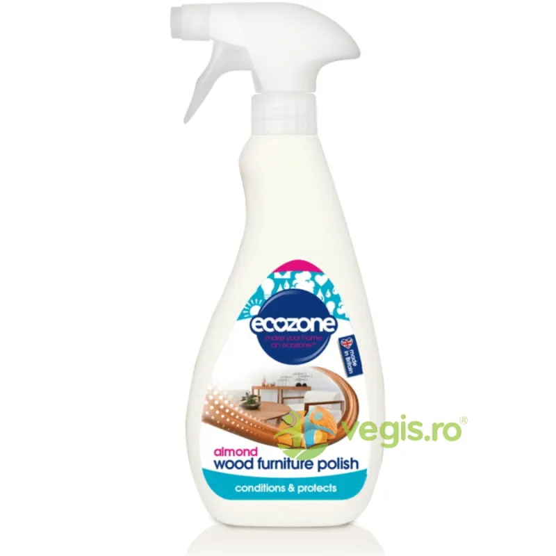 Polish pentru Lemn si Mobila cu Ulei de Migdale 500ml ECOZONE — preț și oferte