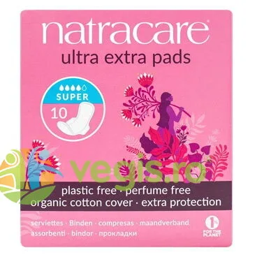 Absorbante de Noapte Ultra Extra (4 picaturi) 10buc NATRACARE — preț și oferte