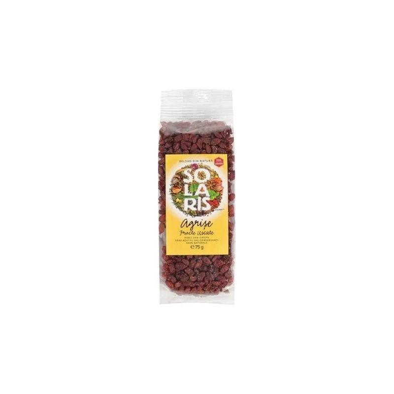 SOLARIS Fructe uscate agrise, 75g — preț și oferte
