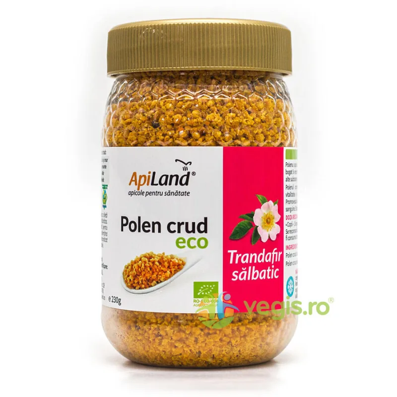 Polen Crud de Trandafir Salbatic Ecologic/Bio 230g APILAND — preț și oferte