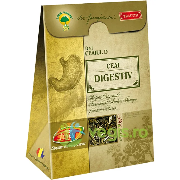 Ceai ''D'' Digestiv (D41) 50g FARES — preț și oferte