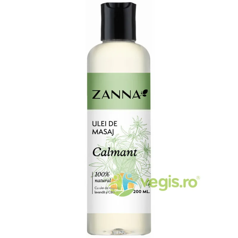 Ulei de Masaj Calmant cu CBD (Canabidiol) si Lavanda 200ml ZANNA — preț și oferte
