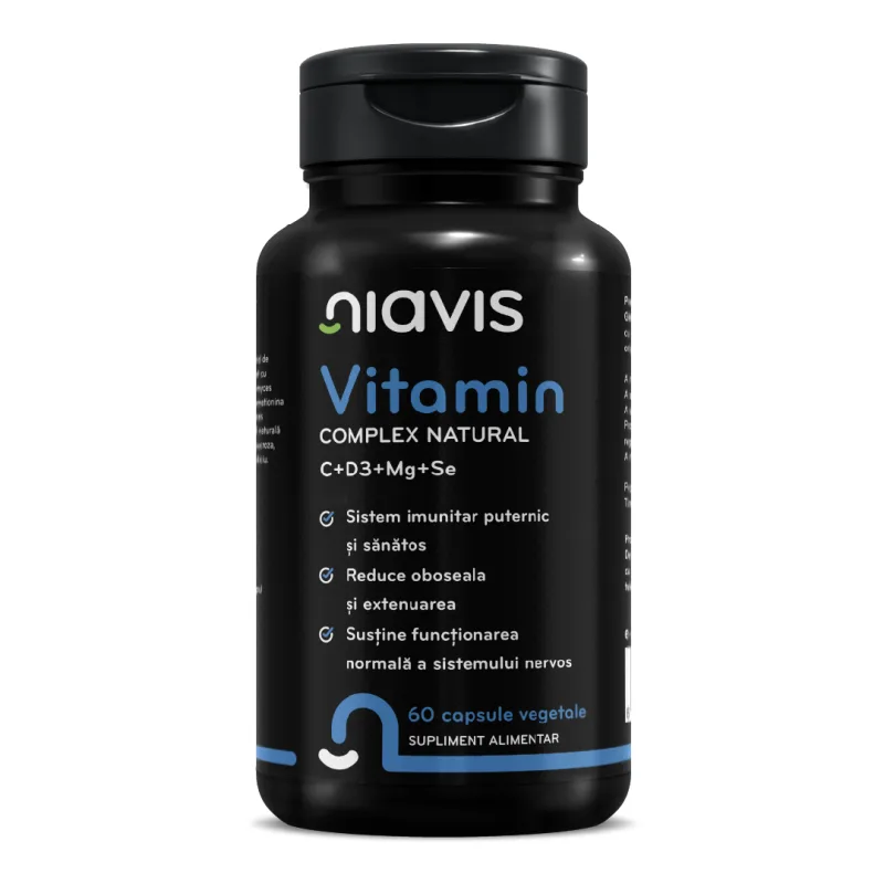 Vitamin Complex Natural, 60 capsule, Niavis — preț și oferte