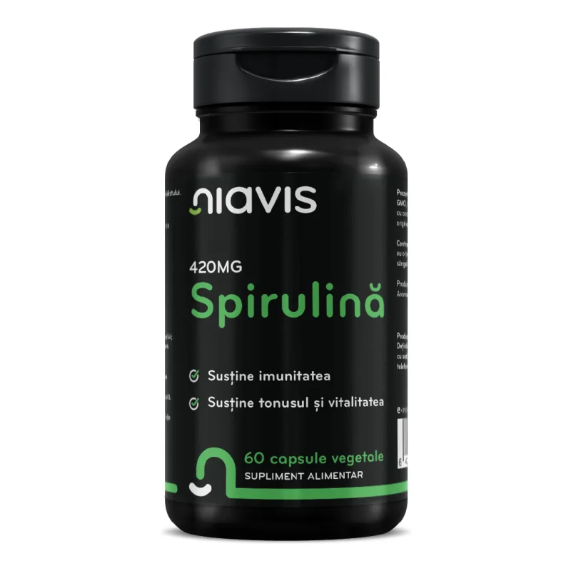 Spirulina, 60 capsule, Niavis — preț și oferte
