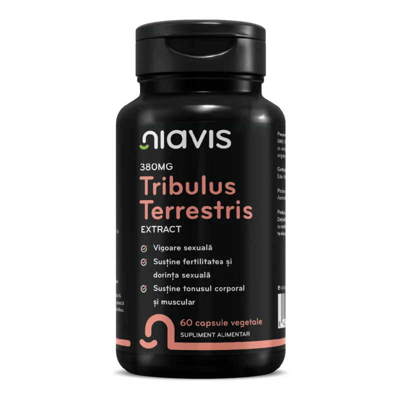 Tribulus Terrestris Extract, 60 capsule, Niavis — preț și oferte