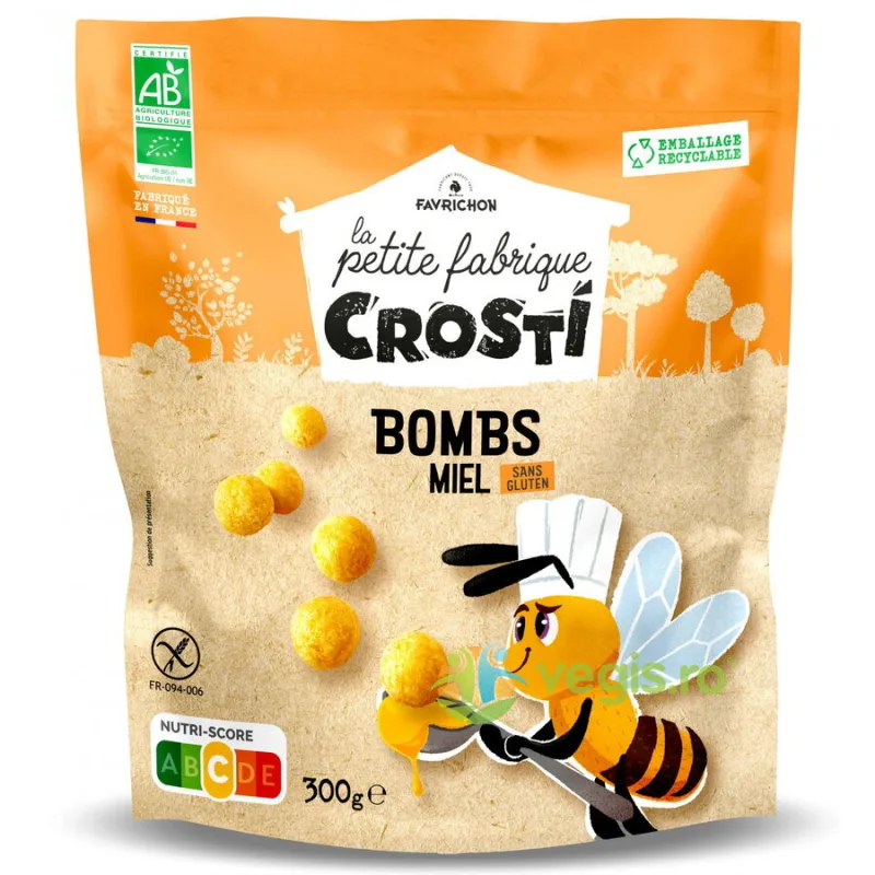 Bilute Expandate pentru Copii cu Miere fara Gluten Ecologice/Bio 300g CROSTI — preț și oferte