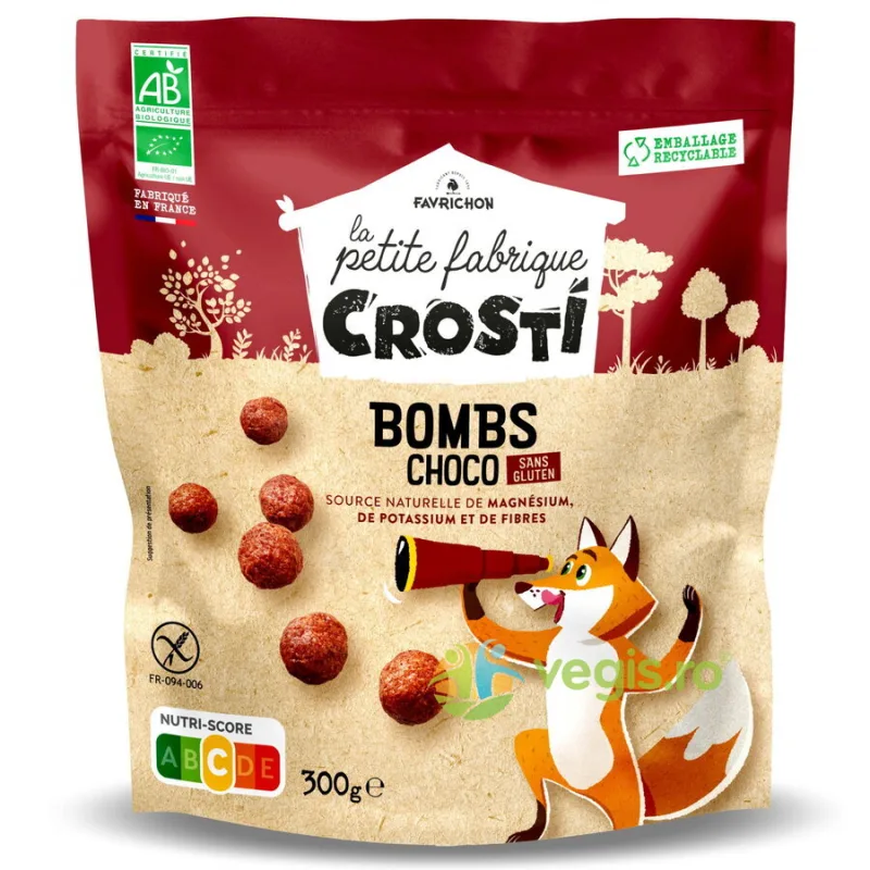 Bilute Expandate pentru Copii cu Ciocolata fara Gluten Ecologice/Bio 350g CROSTI — preț și oferte