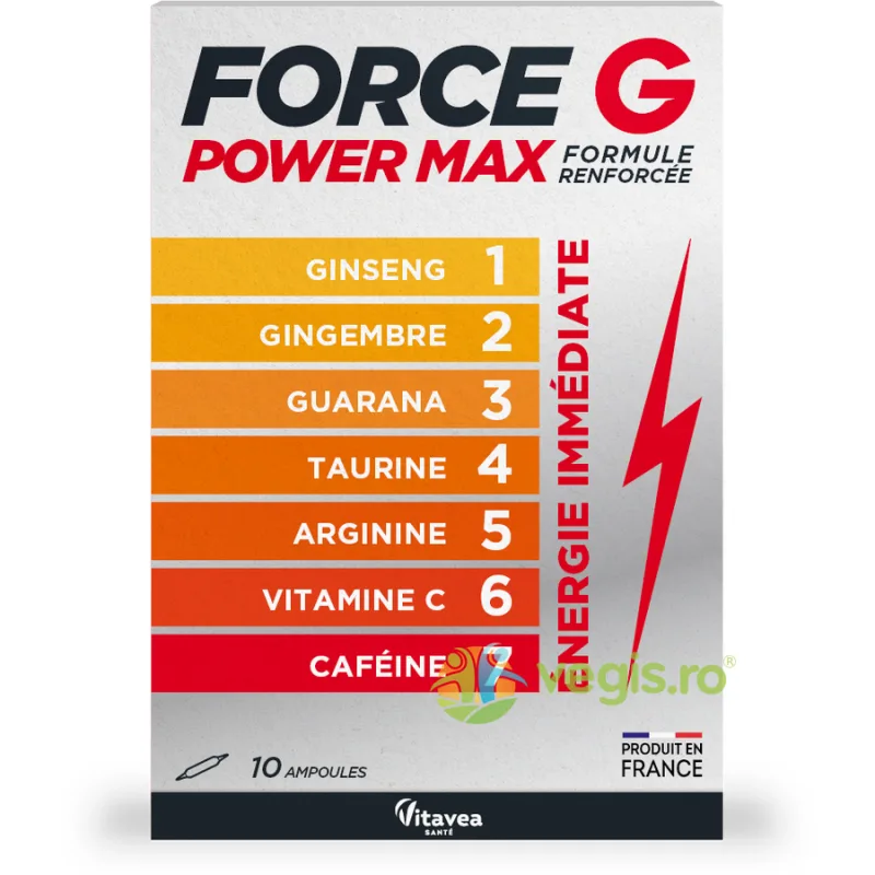 Power Max 10 fiole, Vitavea FORCE G — preț și oferte