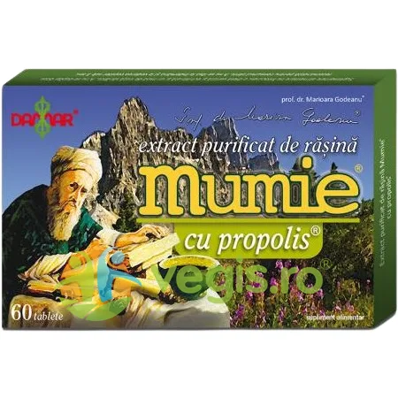 Extract Purificat de Rasina Mumie cu Propolis 60tb DAMAR — preț și oferte