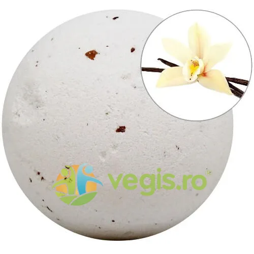 Bila Efervescenta de Baie cu Vanilie si Petale 140g LABNATUR — preț și oferte