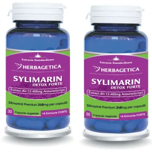Pachet Sylimarin Detox Forte (Silimarina) 30cps+30cps (50% reducere la al doilea produs)