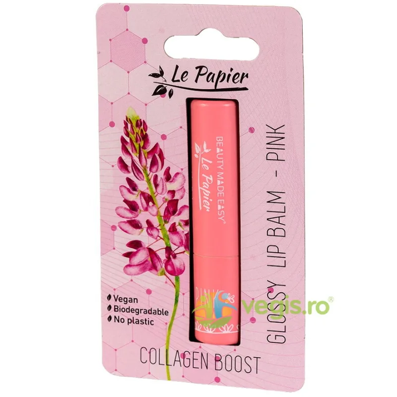 Balsam de Buze Lucios cu Colagen Pink 1buc BEAUTY MADE EASY — preț și oferte
