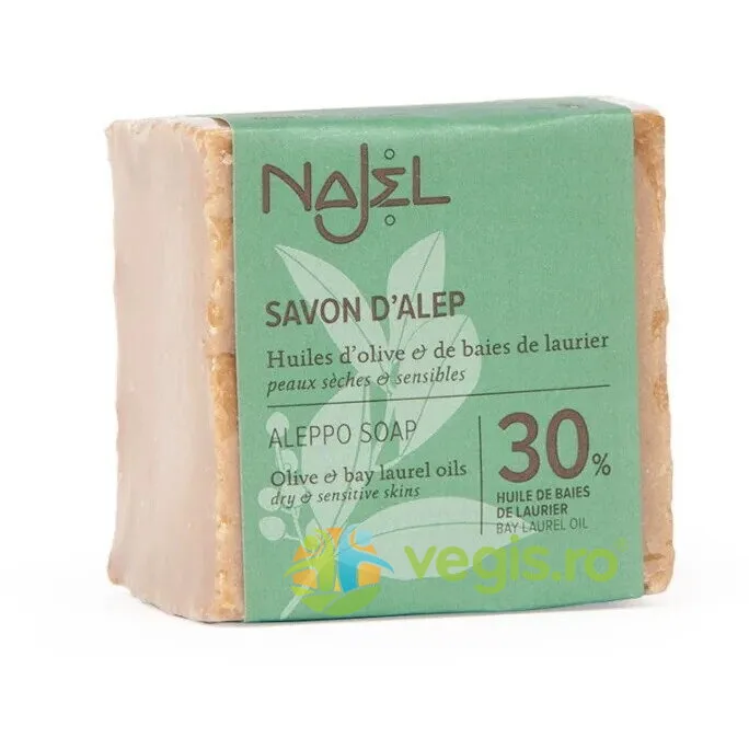 Sapun Traditional de Alep cu 30% Ulei de Dafin 170g NAJEL — preț și oferte
