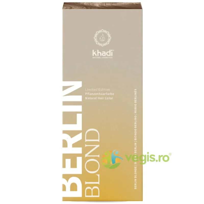 Vopsea de Par Blond Cenusiu Berlin 100g Khadi — preț și oferte