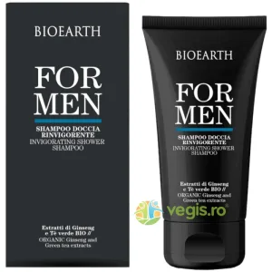 Sampon si Gel de Dus Revigorant pentru Barbati cu Ginseng si Ceai Verde 200ml