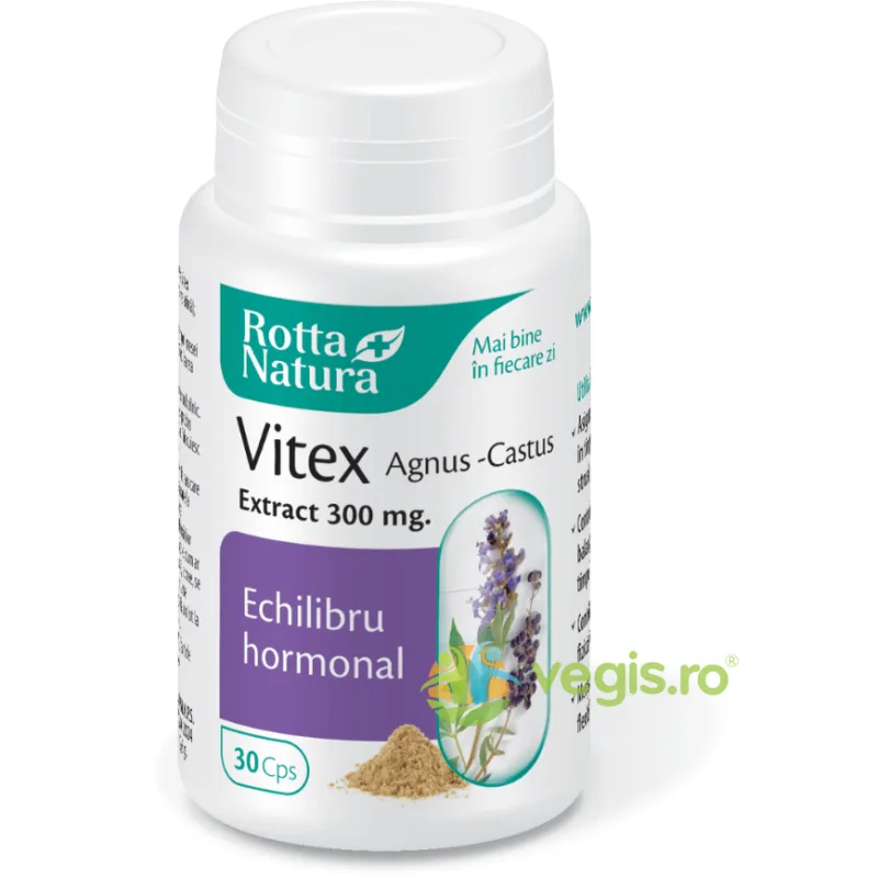 Vitex Agnus Castus Extract 300mg 30cps ROTTA NATURA — preț și oferte