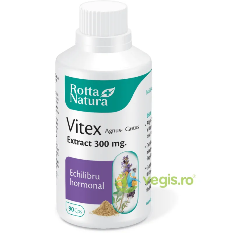 Vitex Agnus Castus Extract 300mg 90cps ROTTA NATURA — preț și oferte