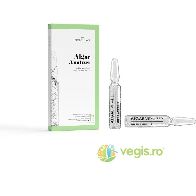 Fiole Concentrate pentru Hidratare Intensa si Fermitate cu Extract de Caviar Verde 3% Algae Vitalizer Bio Balance 10x2ml — preț și oferte