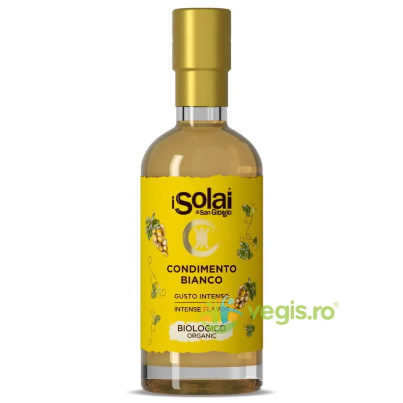 Otet Balsamic Alb Ideal pentru Salate Autentic de Modena Ecologic/Bio 250ml ISOLAI DI SAN GIORGIO — preț și oferte