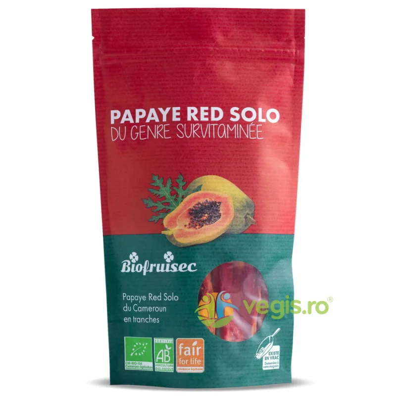 Papaia Rosie Felii Selectie Red Solo din Camerun Ecologica/Bio 100g BIOFRUISEC — preț și oferte