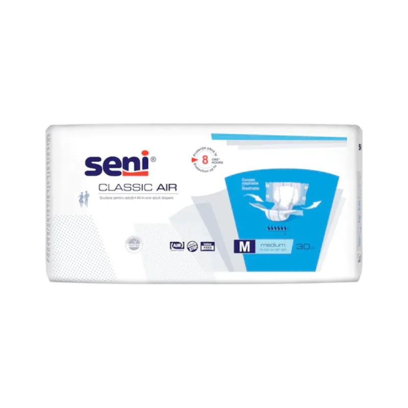 Scutece cu sistem inchis, Seni Classic Air x30 buc, M — preț și oferte