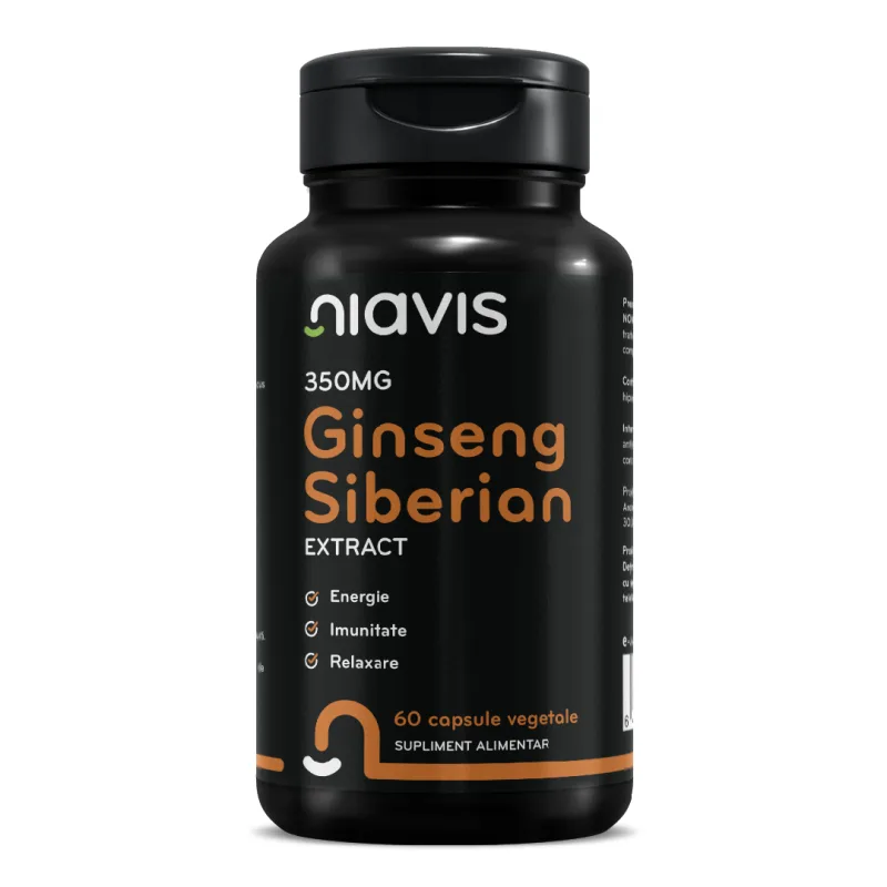 Ginseng siberian, 60 capsule, Niavis — preț și oferte