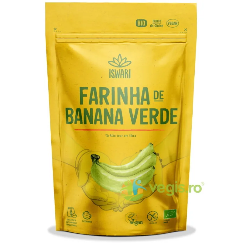 Faina de Banane Verzi fara Gluten Ecologica/Bio 125g ISWARI — preț și oferte