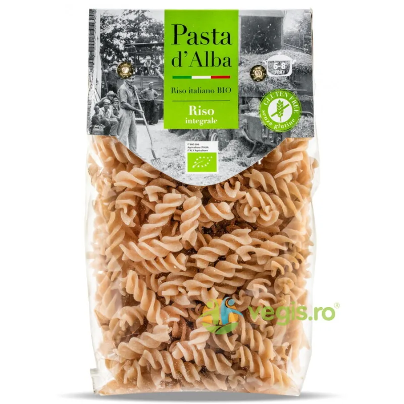 Paste Fusilli din Orez Integral fara Gluten Ecologice/Bio 250g PASTA D'ALBA — preț și oferte