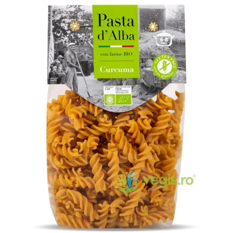 Paste Fusilli din Orez si Turmeric fara Gluten Ecologice/Bio 250g PASTA D'ALBA — preț și oferte