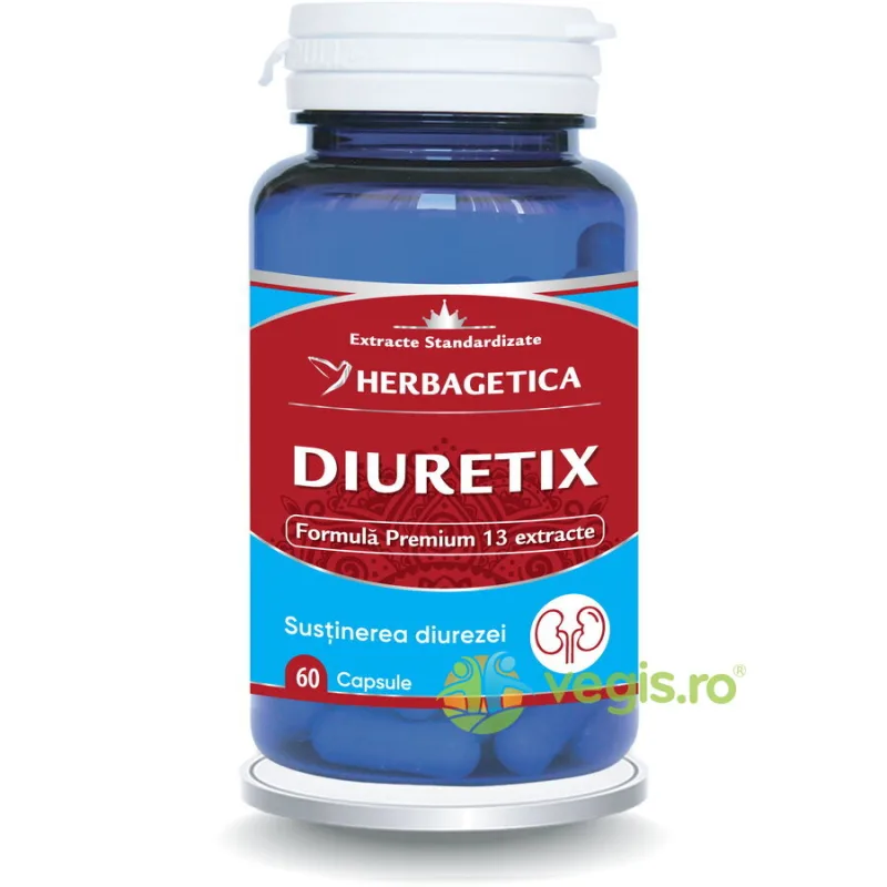 Diuretix 60cps HERBAGETICA — preț și oferte
