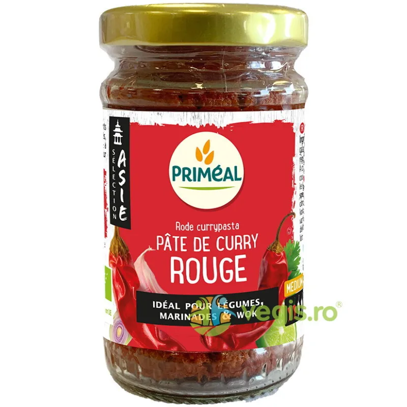 Pasta de Curry Rosu Ecologica/Bio 120g PRIMEAL — preț și oferte