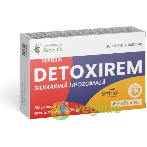 Remedios Detoxirem 30cps REMEDIA — preț și oferte