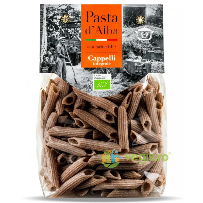 Paste Integrale Penne din Grau Dur Ecologice/Bio 250g PASTA D'ALBA — preț și oferte