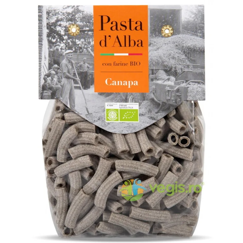 Paste Maccheroni din Grau Dur si Canepa Ecologice/Bio 250g PASTA D'ALBA — preț și oferte