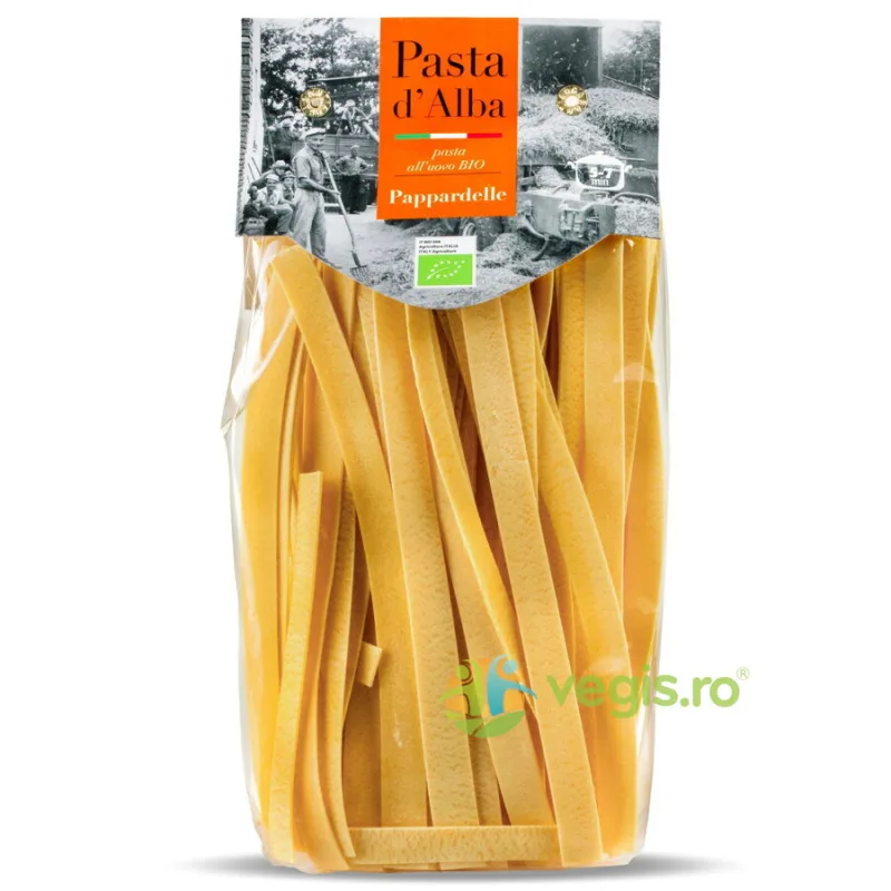 Paste Parpadelle din Grau Dur si Oua Ecologic/Bio 250g PASTA D'ALBA — preț și oferte