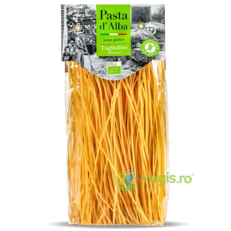 Paste Tagliolini din Faina de Porumb si Oua Ecologice/Bio 250g PASTA D'ALBA — preț și oferte