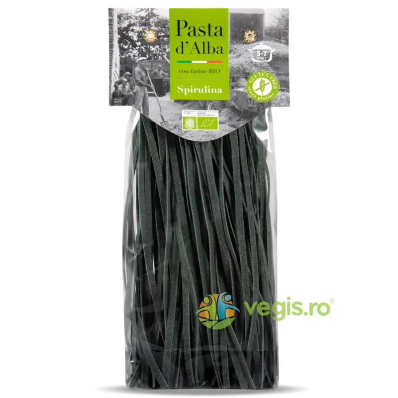 Paste Tagliatelle din Orez si Spirulina fara Gluten Ecologice/Bio 250g PASTA D'ALBA — preț și oferte
