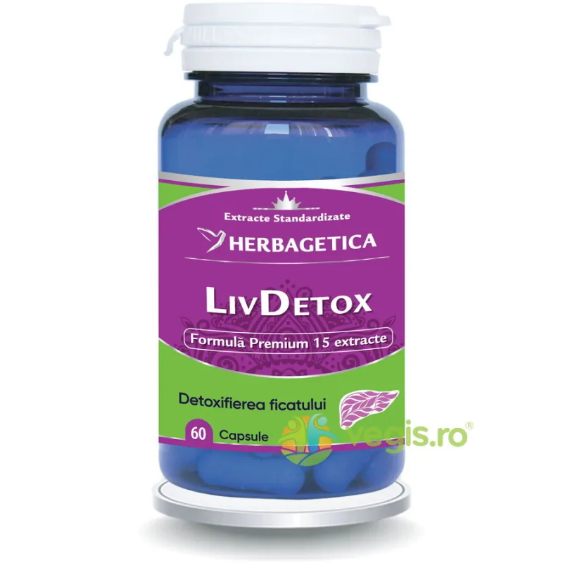 LivDetox 60cps HERBAGETICA — preț și oferte