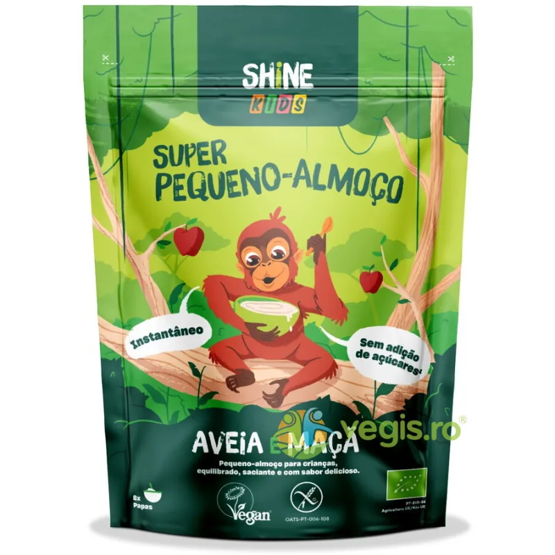Cereale Instant pentru Copii cu Ovaz si Mere fara Gluten Ecologice/Bio 300g SHINE — preț și oferte