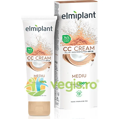 CC Cream Mediu SPF20 Multiefect Skin Moisture 50ml ELMIPLANT — preț și oferte