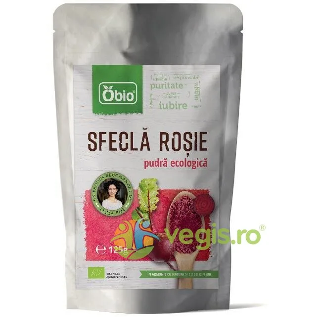 Sfecla Rosie Pulbere Ecologica/Bio 125g OBio — preț și oferte