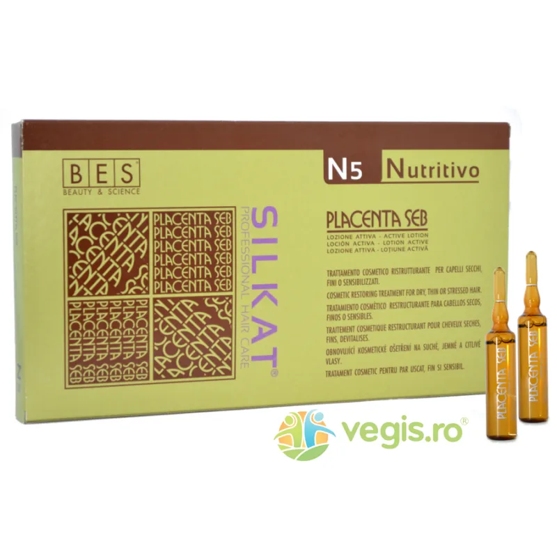 Lotiune cu Placenta pentru Par 12fiole BES ROMANIA — preț și oferte