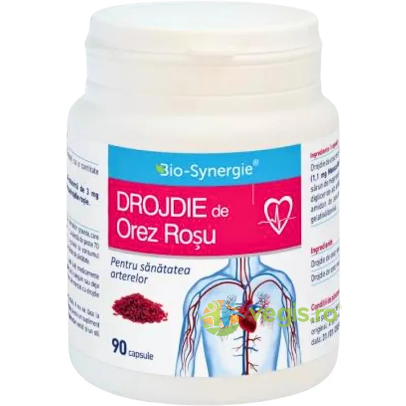 Drojdie de Orez Rosu 90cps BIO-SYNERGIE ACTIV — preț și oferte