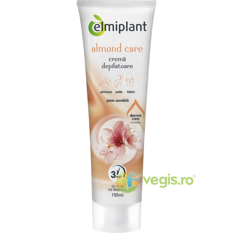 Crema Depilatoare pentru Piele Sensibila cu Ulei de Migdale 150ml — preț și oferte