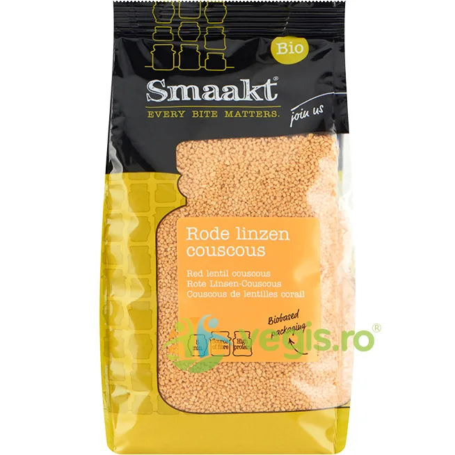 Cus Cus din Linte Rosie Ecologic/Bio 375g SMAAKT — preț și oferte