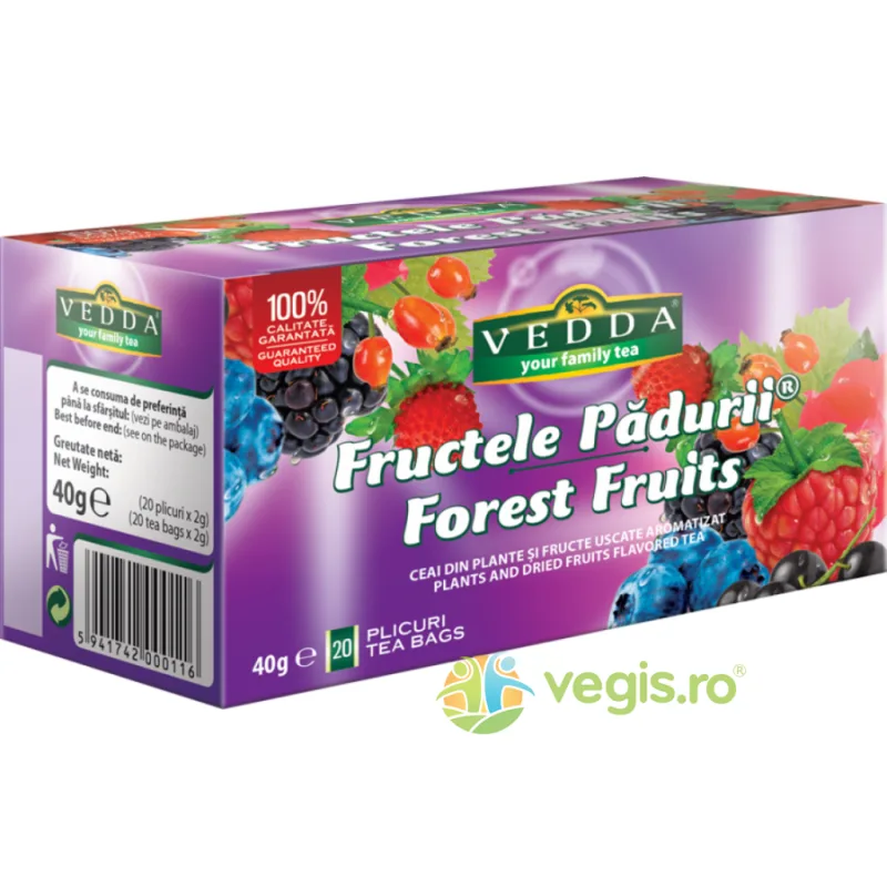 Ceai Fructele Padurii 20dz Vedda — preț și oferte