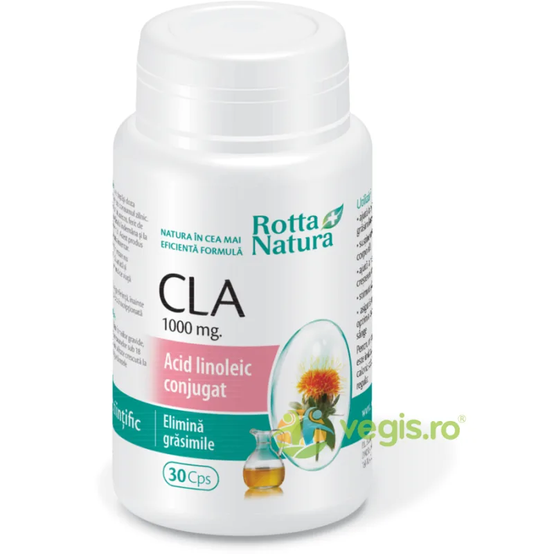 CLA 1000mg (S.O.S Silueta) 30cps ROTTA NATURA — preț și oferte
