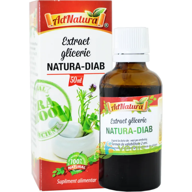 Extract Gliceric Natura-Diab 50ml ADNATURA — preț și oferte