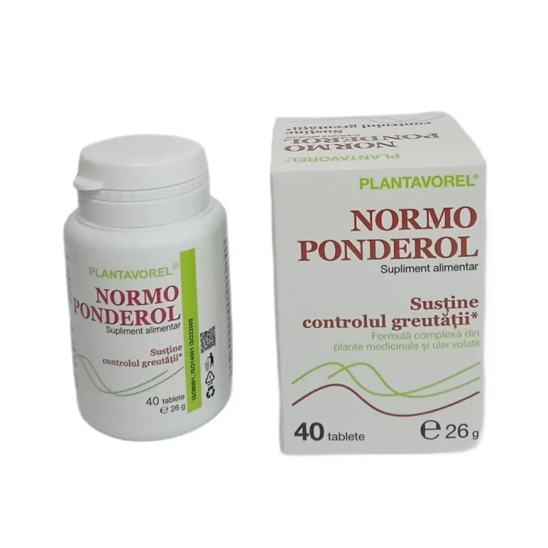 Normoponderol 40cpr PLANTAVOREL — preț și oferte