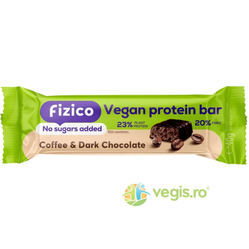 Baton Proteic Vegan cu Cafea fara Zahar Adaugat Fizico the Right 40g SLY&nbsp;NUTRITIA — preț și oferte
